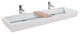 Vessel Sink VC 848A CUBE COLLECTION IN: 48x15x4.25, Glossy