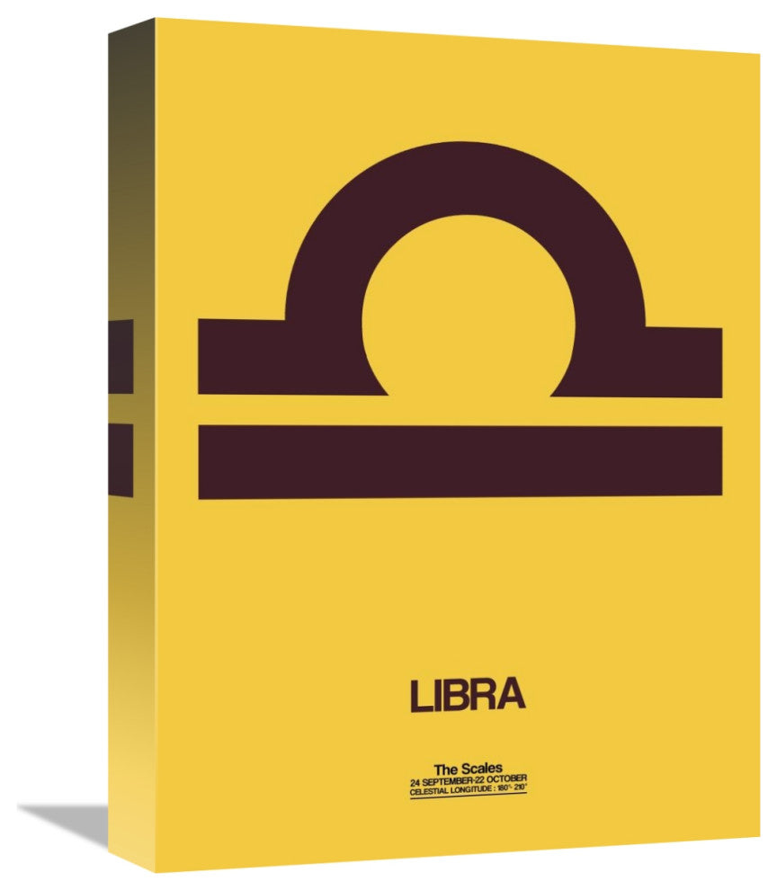 "Libra Zodiac Sign Brown" Fine Art Print