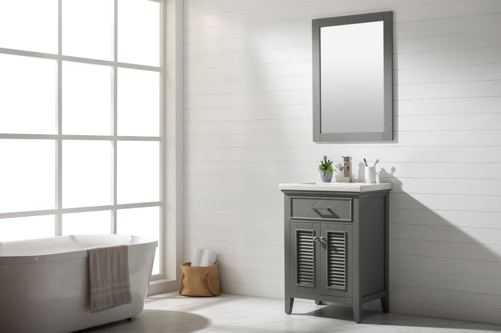 Cameron Transitional Gray 24" Single Sink Vanity