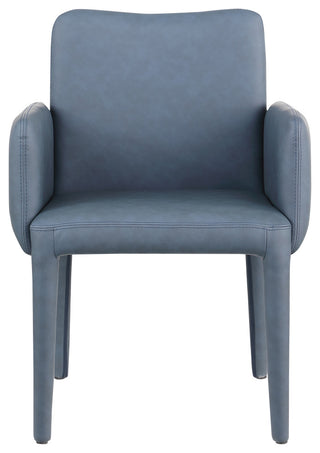 Pelle Faux Leather Accent/Dining Chair, Navy