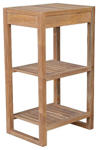 Anderson Teak SPA-1519 Spa 2-Shelves Towel Table Stand