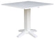 36" Square Dual Drop Leaf Dining Table