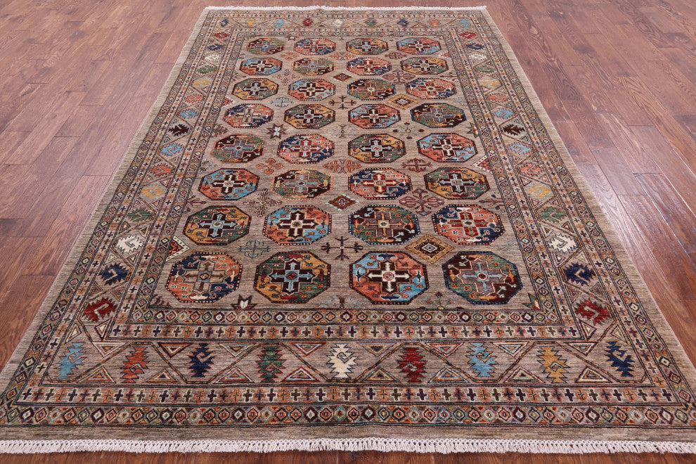 6' 8" X 9' 8" Bokhara Handmade Rug Q11318