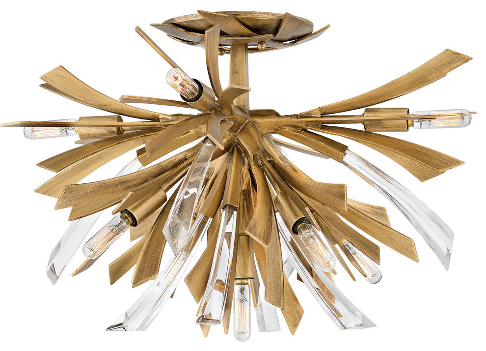 Vida Semi-Flush, Burnished Gold
