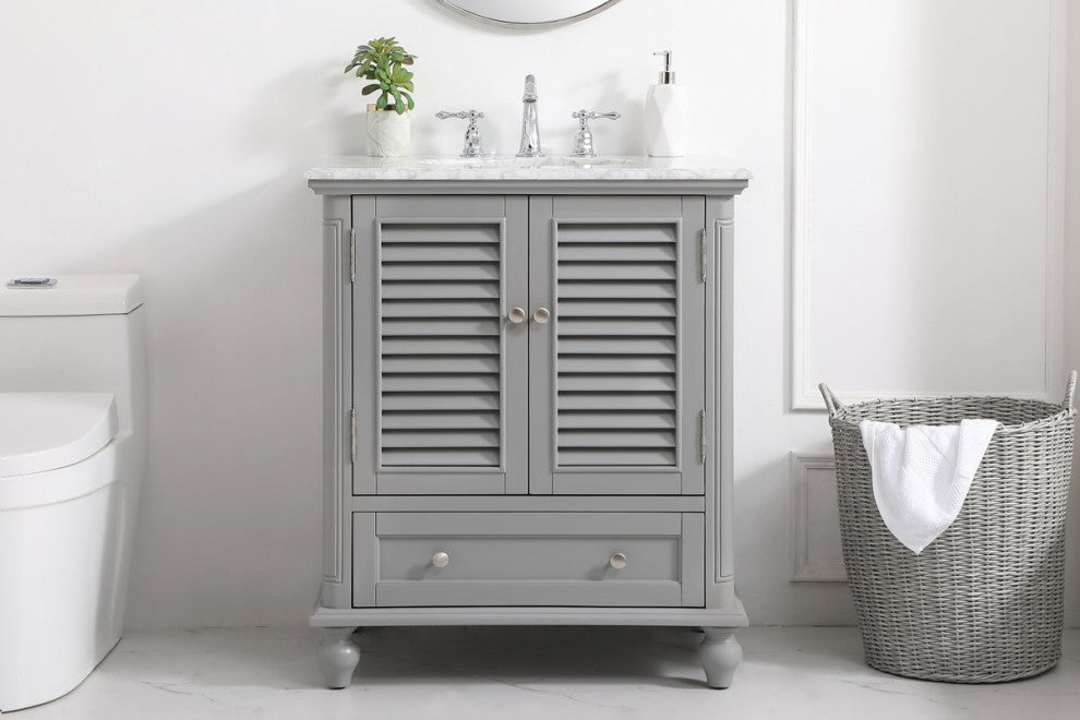 Elegant Decor Rhodes Bathroom Vanity Grey