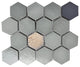 Lugo 12.1x10.43, Gray Lava Stone Mosaic Floor & Wall Tile, 7.83ft/case, Sample