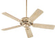 52" 5-Blade Pinnacle Ceiling Fan, Aged Silver Leaf