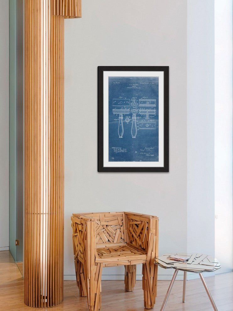 "Razor 1904 Blueprint" Framed Painting Print
