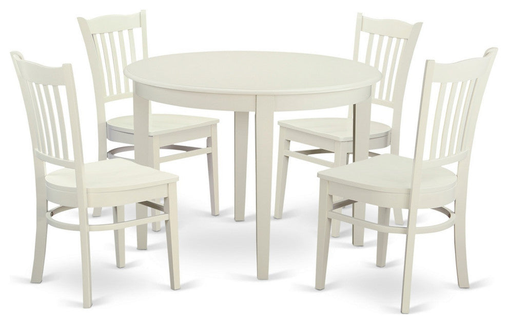 5 Pc Dinette Set - Small Kitchen Table And 4 Dining Chairs