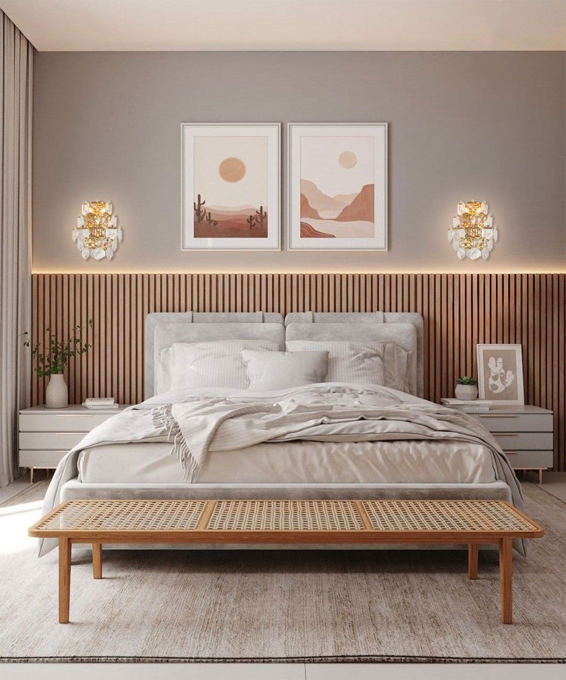 Bethel International GL434W14G 40-Light Wall Sconce, Gold