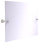 Carolina Frameless Landscape Tilt Mirror with Beveled Edge, Satin Nickel
