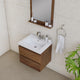 Paterno 24" Wall Mounted Bathroom Vanity With Sink, Rosewood