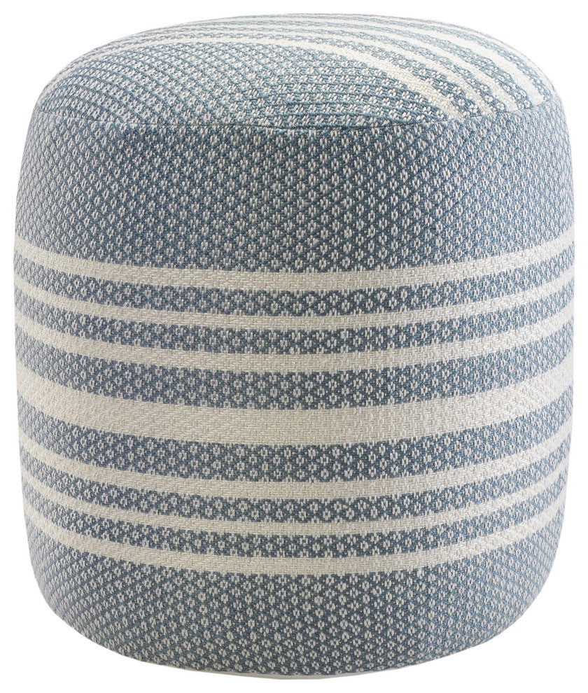 Simple Stripe Indoor Outdoor Pouf