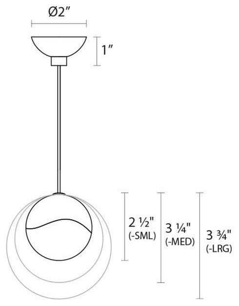 Sonneman 2910-MED Grapes 4"W LED Mini Pendant - Polished Chrome