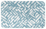 Blue Abstract Strokes 34x21 Bath Mat