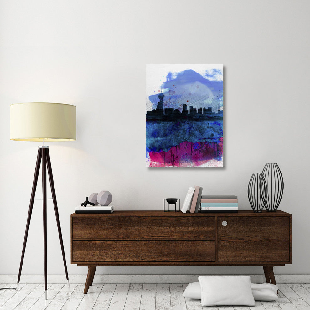 "Vancouver Watercolor Skyline" Fine Art Print