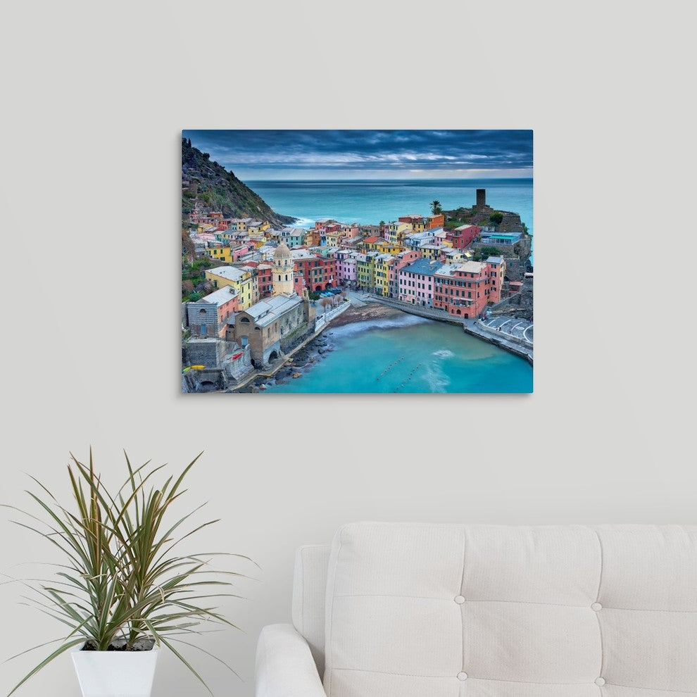 "Vernazza" Wrapped Canvas Art Print, 24"x18"x1.5"