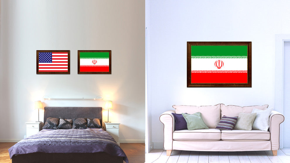 Iran Country Flag Canvas Print, 15"x21"