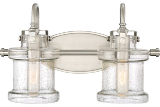 Danbury 2-Light Bath Vanity, Brushed Nickel