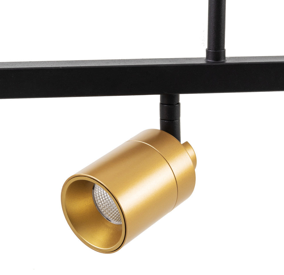 Vidalite Shura 4 Head Hanging LED Pendant Track, Black