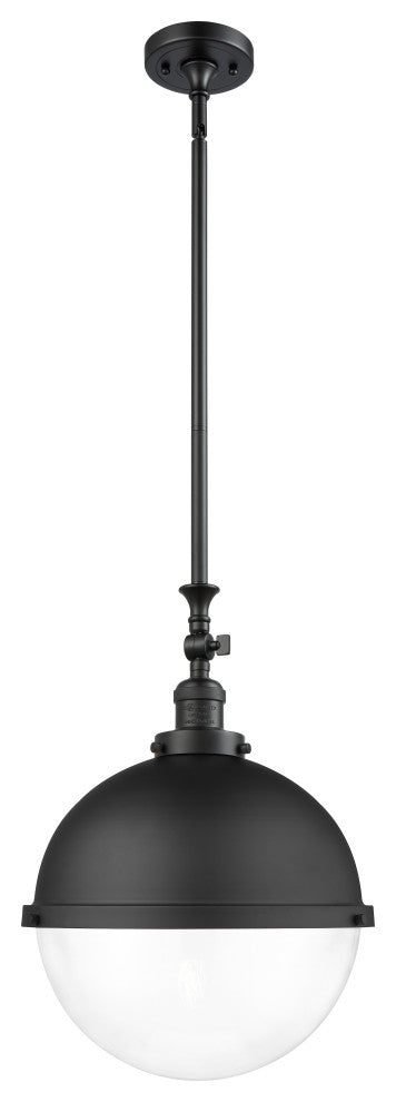 INNOVATIONS LIGHTING 206-BK-HFS-122-BK-LED Hampden 1 Light 12.875 inch Pendant
