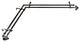 Florence 13/16" Double Corner Window Curtain Rod, Black, 28-48"