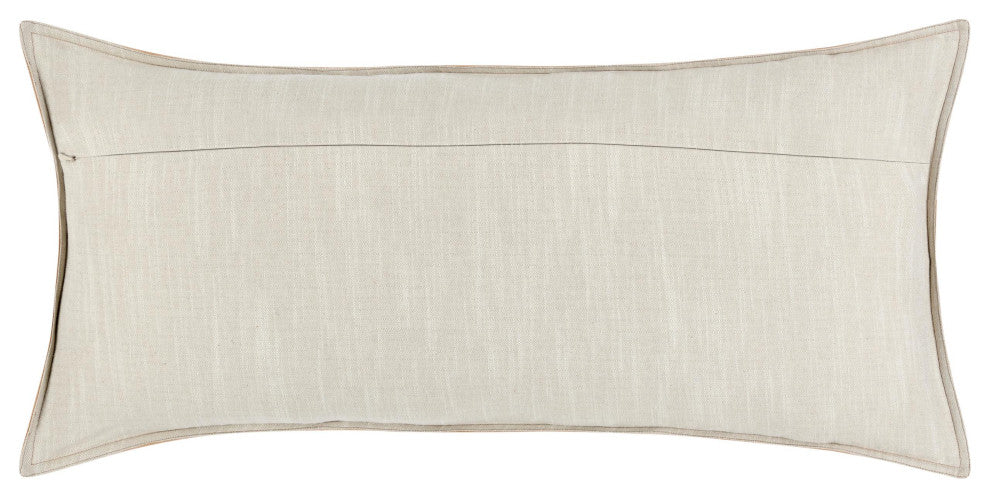Kosas Home Cheyenne 100% Leather 16x36" Throw Pillow, Chestnut