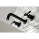KS8125ML 2-Handle 8" Wall Mount Bathroom Faucet, Oil Rubbed Bronze
