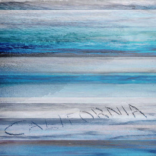 "California in the Sand" Print on Canvas, 40"x40"