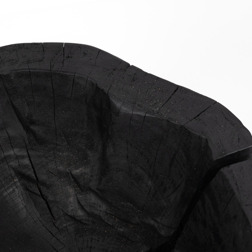 Live Edge Bowl-Carbonized Black