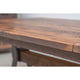 Pierce Reclaimed Wood Dining Table, Steel Base, Natural, 48x120, 2 Breadboard Exts