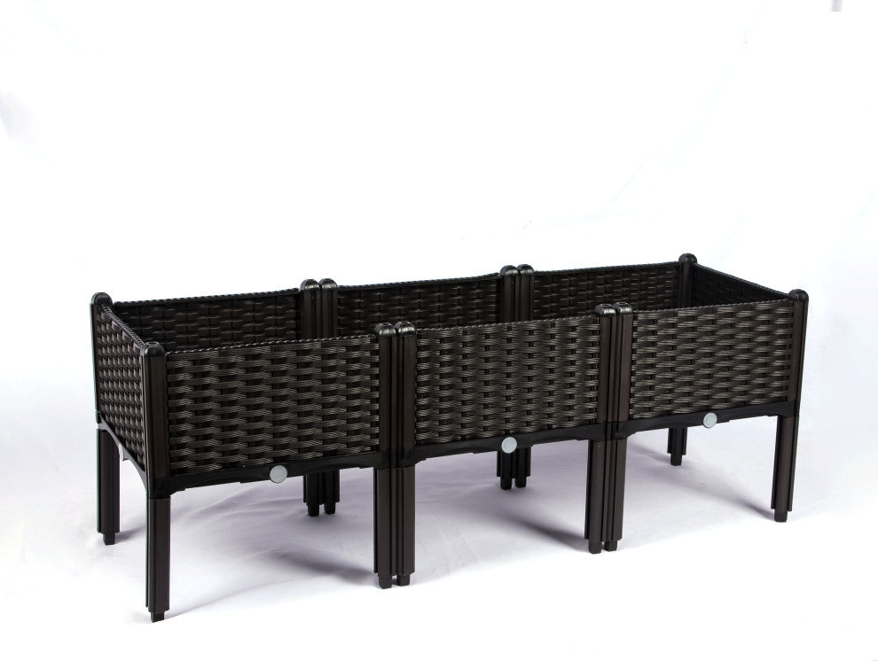 Rattan Planter With Legs