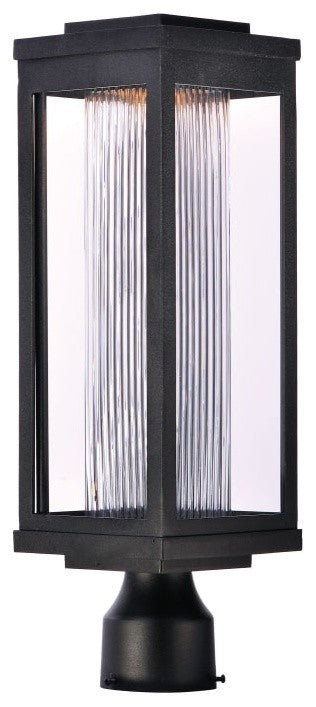 Salon LED 1-Light Outdoor Post, Black