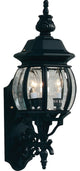 Classico 3-Light Black Outdoor Wall Light