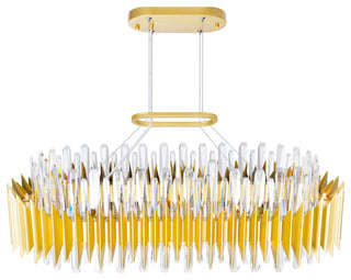 Cityscape 20 Light Chandelier With Satin Gold Finish
