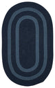 Colonial Mills Graywood GW53 Navy Bordered Area Rug, Round 12'x12'