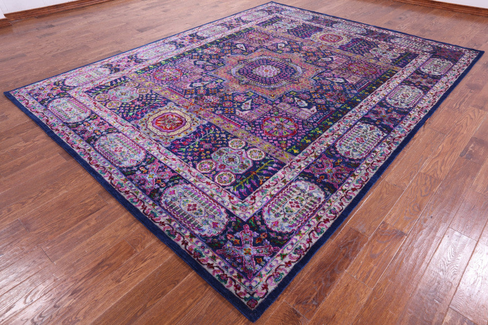 Mamluk Handmade Wool & Silk Rug 8' 9" X 11' 5" - Q13723