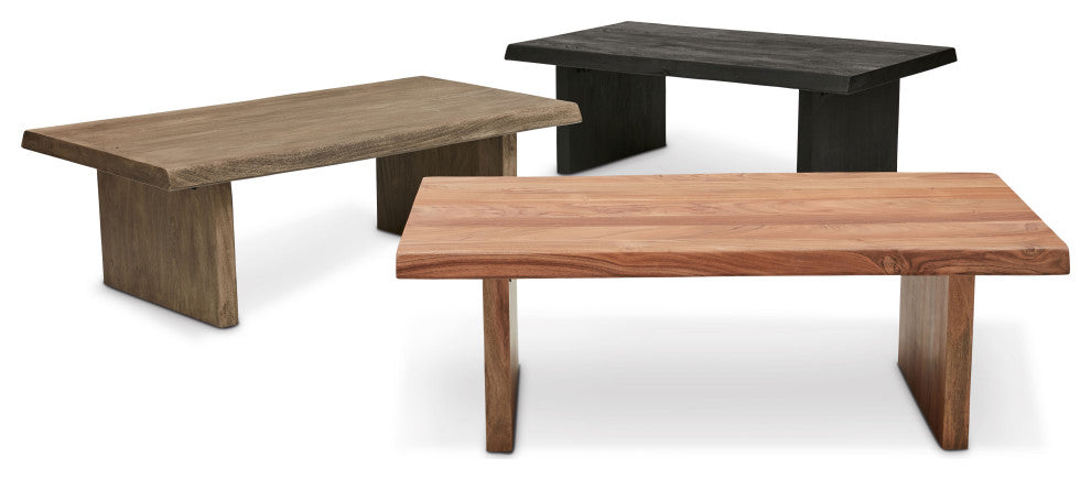 Brooks 48" Coffee Table, Sandblasted Gray