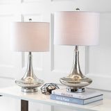 Cecile 25.5" Glass Teardrop Table Lamp, Set of 2