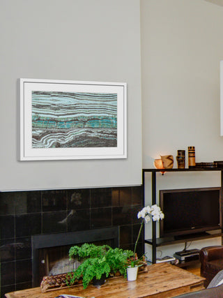 "Millenium Layers" Framed Painting Print