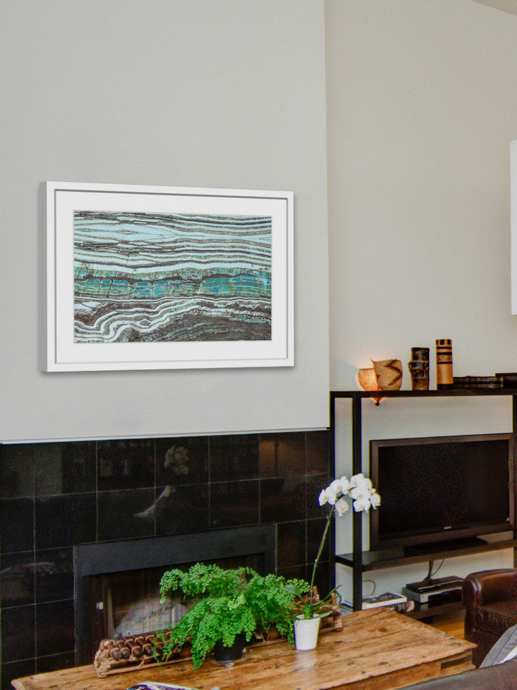 "Millenium Layers" Framed Painting Print