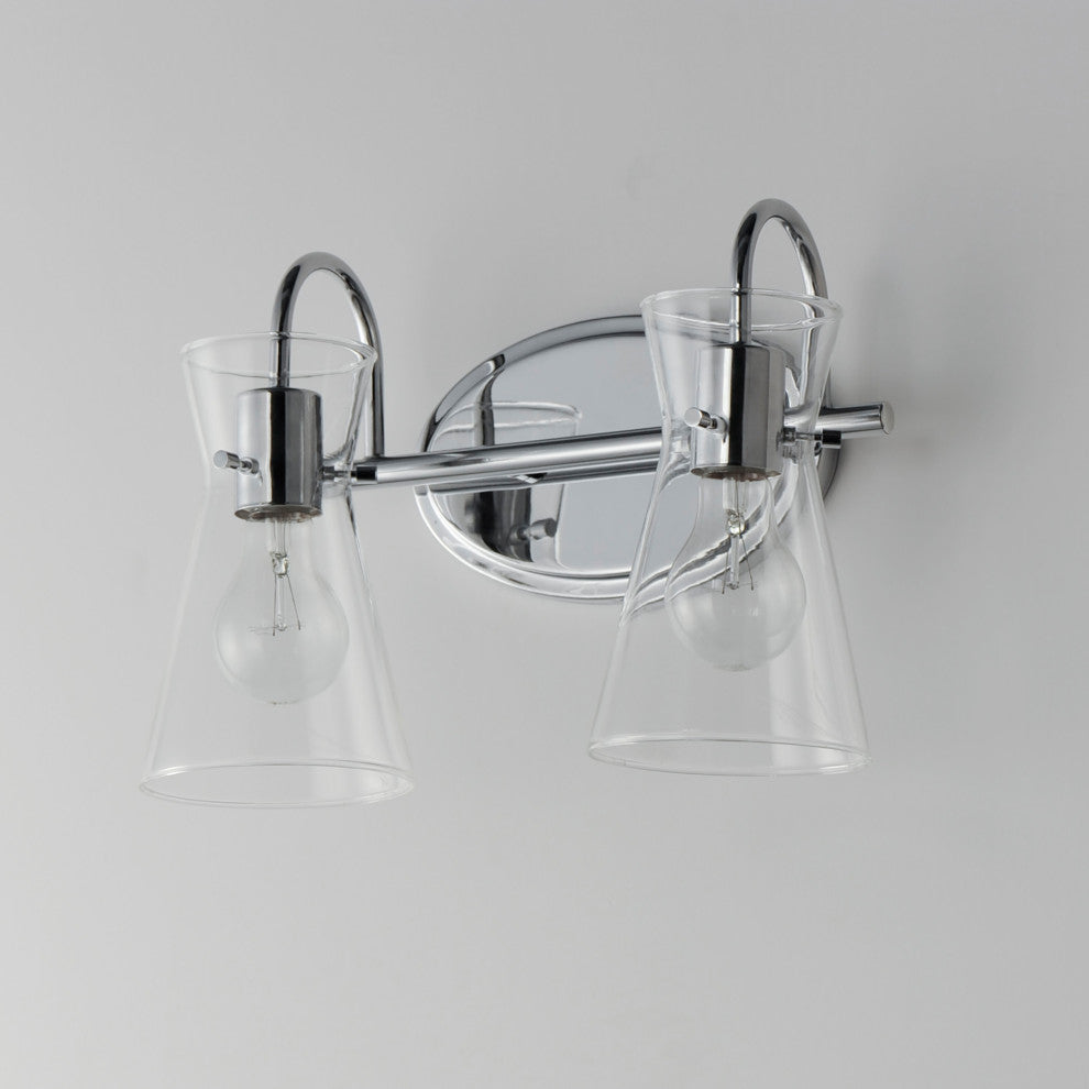 Maxim 12482 Ava 2 Light 14"W Vanity Light - Black