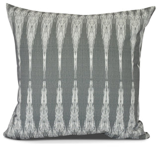 Peace 1, Geometric Print Pillow, Black, 20" x 20"
