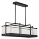 Tye 1-Light Chandelier, Black