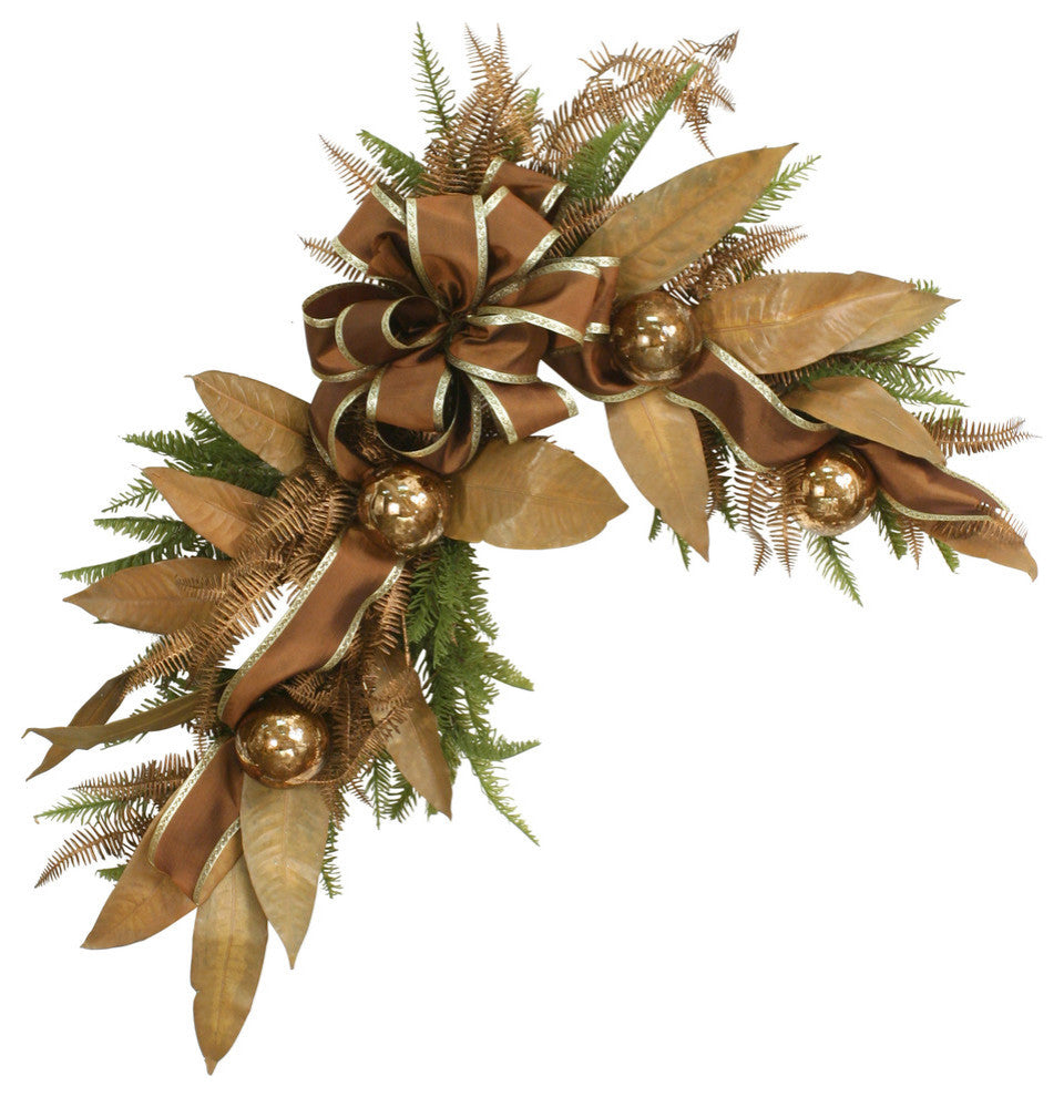 Mirror Trim "L" Shape Bronze on Green, matches XA-142 arrangement