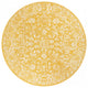 Tela Boho Textured Weave Floral Indoor/Outdoor Rug, Yellow/Cream, 5' Round