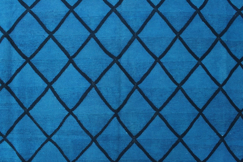 Elan Overdyed Kilim Ariana Blue Rug