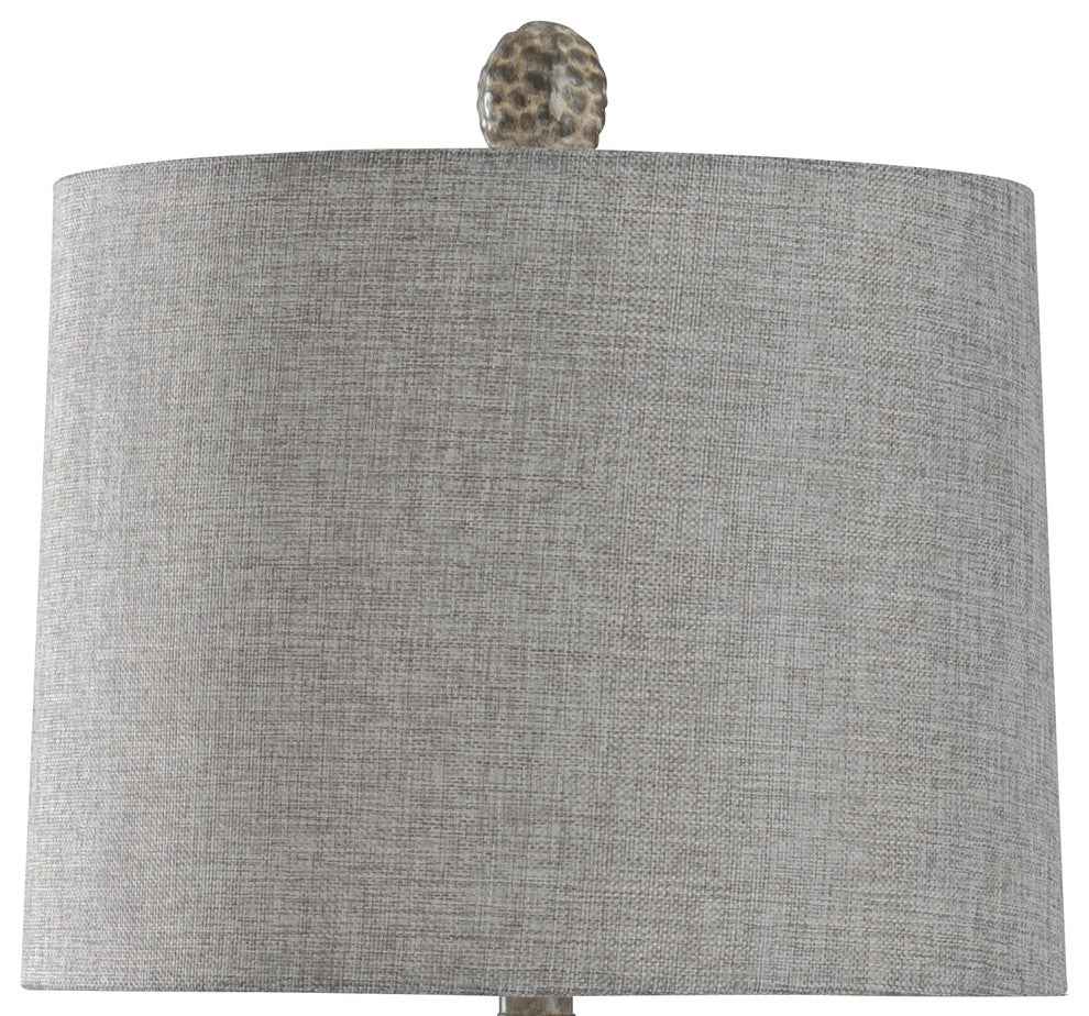 Laurie Table Lamp, Bokava, Textured Gray