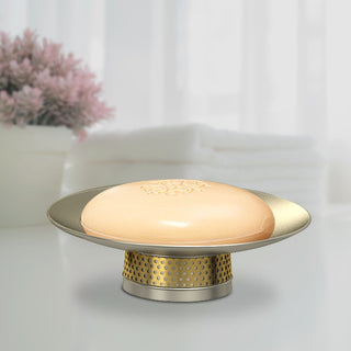 nu steel Selma Brushed Gold Soap Dish