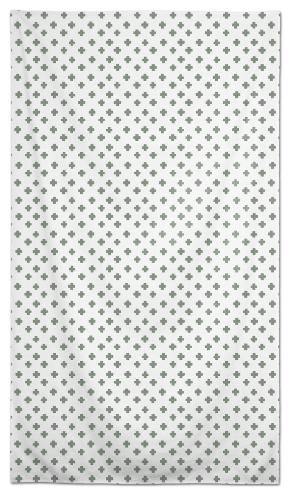 Green Crosses 58 x 102 Outdoor Tablecloth